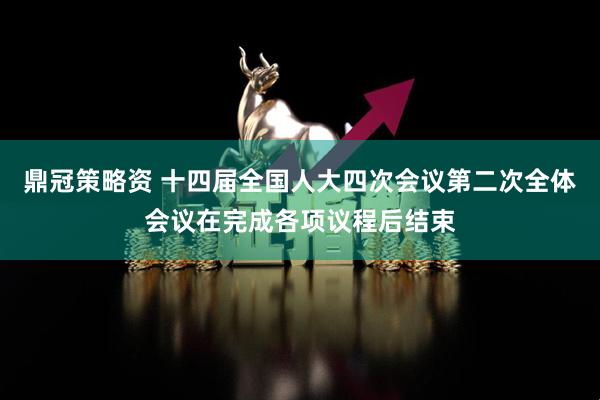 鼎冠策略资 十四届全国人大四次会议第二次全体会议在完成各项议程后结束