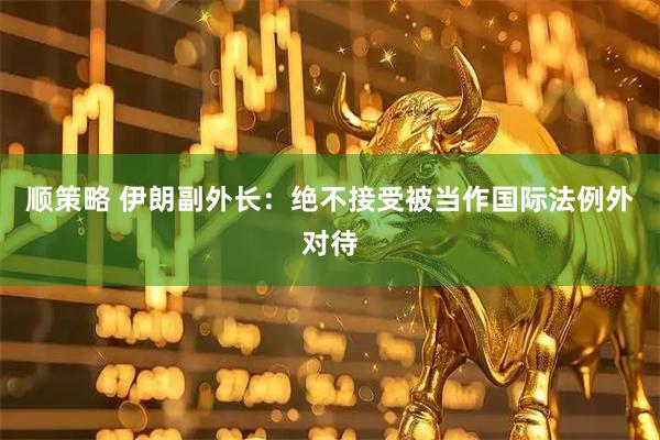 顺策略 伊朗副外长：绝不接受被当作国际法例外对待