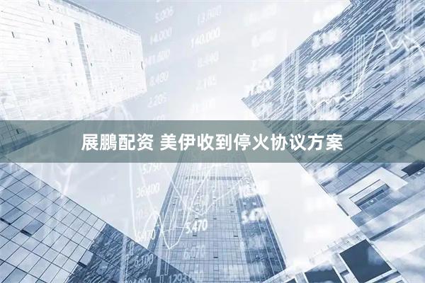 展鵬配资 美伊收到停火协议方案