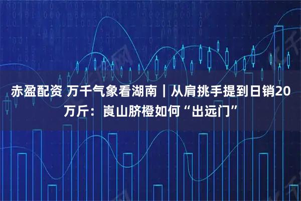 赤盈配资 万千气象看湖南｜从肩挑手提到日销20万斤：崀山脐橙如何“出远门”